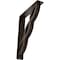 Ekena Millwork Loera Wrought Iron Bracket, (Triple center brace), Antiqued Bronze 2"W x 10"D x 12"H BKTM02X10X12TLOABZ - alternate 1